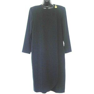 Hewry Lee Vintage 70's Black Women Maxi Dress Size 14